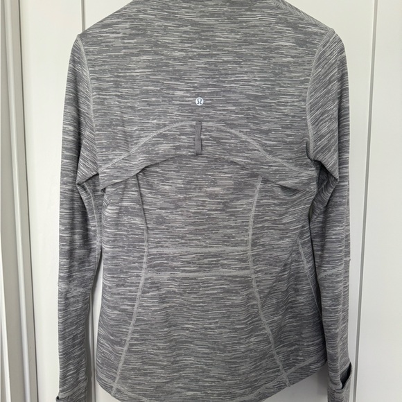 Lululemon Athletica Gray Athletic Sweatshirt with High Collar - Picture 2 of 5